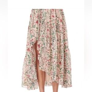 AMUR Genie Silk Midi Skirt Size 0